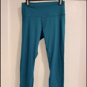 Lululemon Wunder Under high rise Emerald sz 10 28”